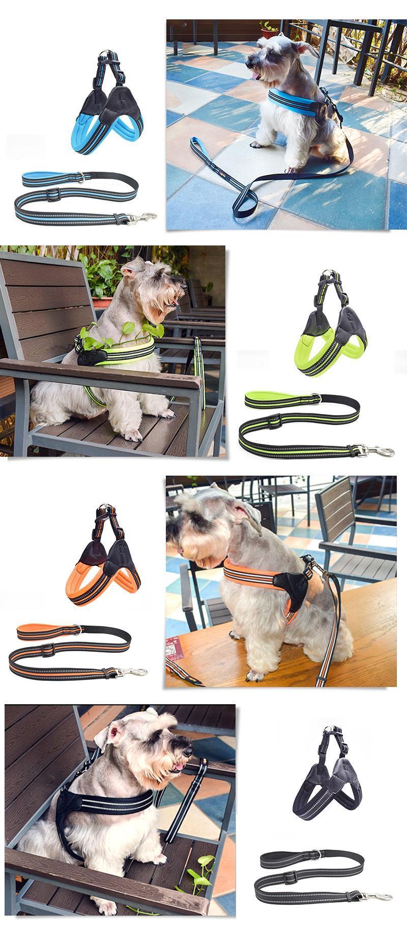 High Quality High Visibility Reflective Pet Harness Suit Dog Harness and Dog Leashes