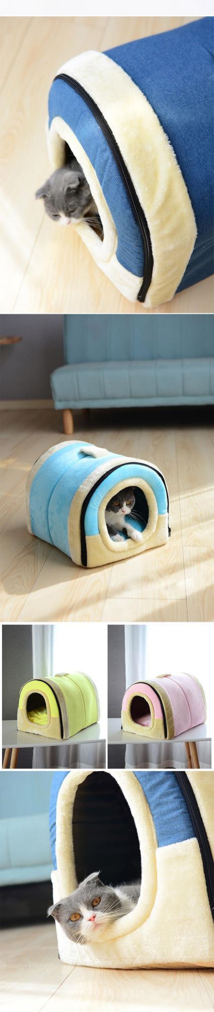 Hot Selling Small Pet Bed Washable Pet Beds Accessories Foldable Four Seasons General Novelty Pet Beds