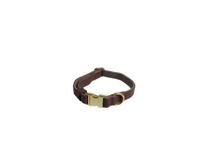 Factory Hot Selling Brown Microfiber Collars, Pet Supplies, Dog Collar