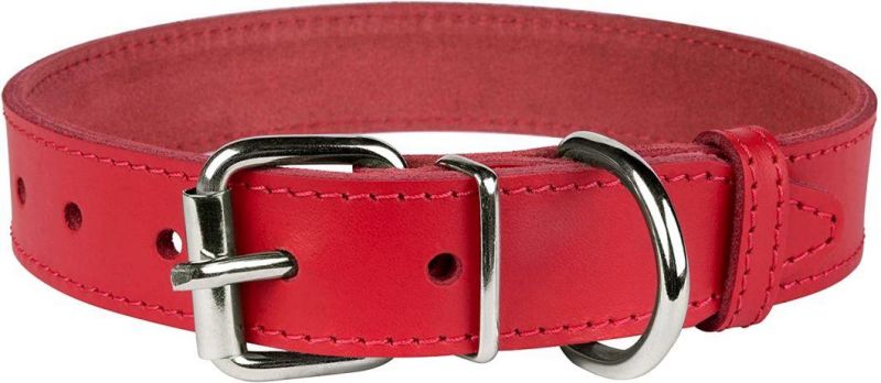 Handmade Genuine Leather Dog Collar with Small MOQ