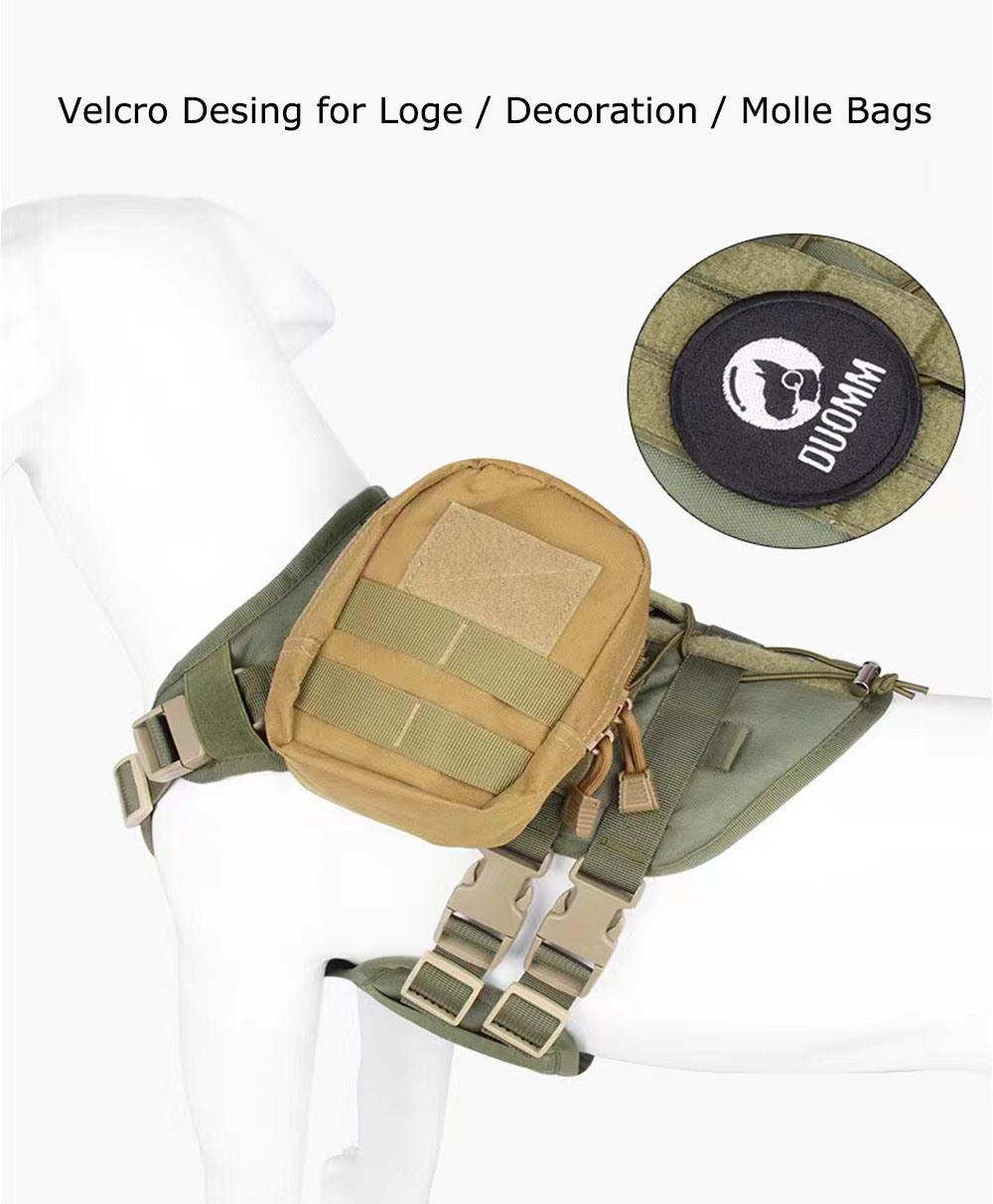 out Door Tactical Dog Harness for Hiking Training No Pull Vest Harness