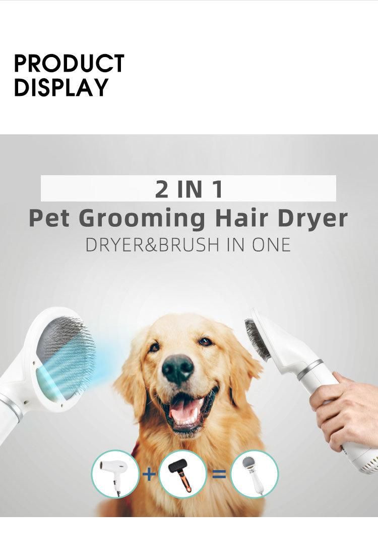 2 in 1 Adjustable Temperature Pet Grooming Hair Dryer