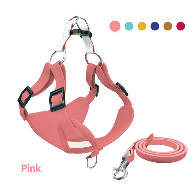 Dog Harness Soft Touch Suede Fabric Pet Vest