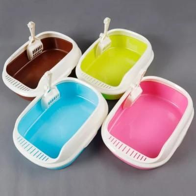 Hot Sell Eco-Friendly Plastic Cat Litter Clean Box with Scoop
