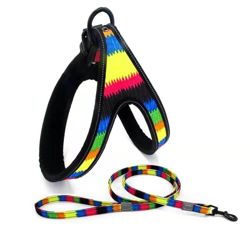 Special Bohemia Pattern Dog Harness with Dog Leash
