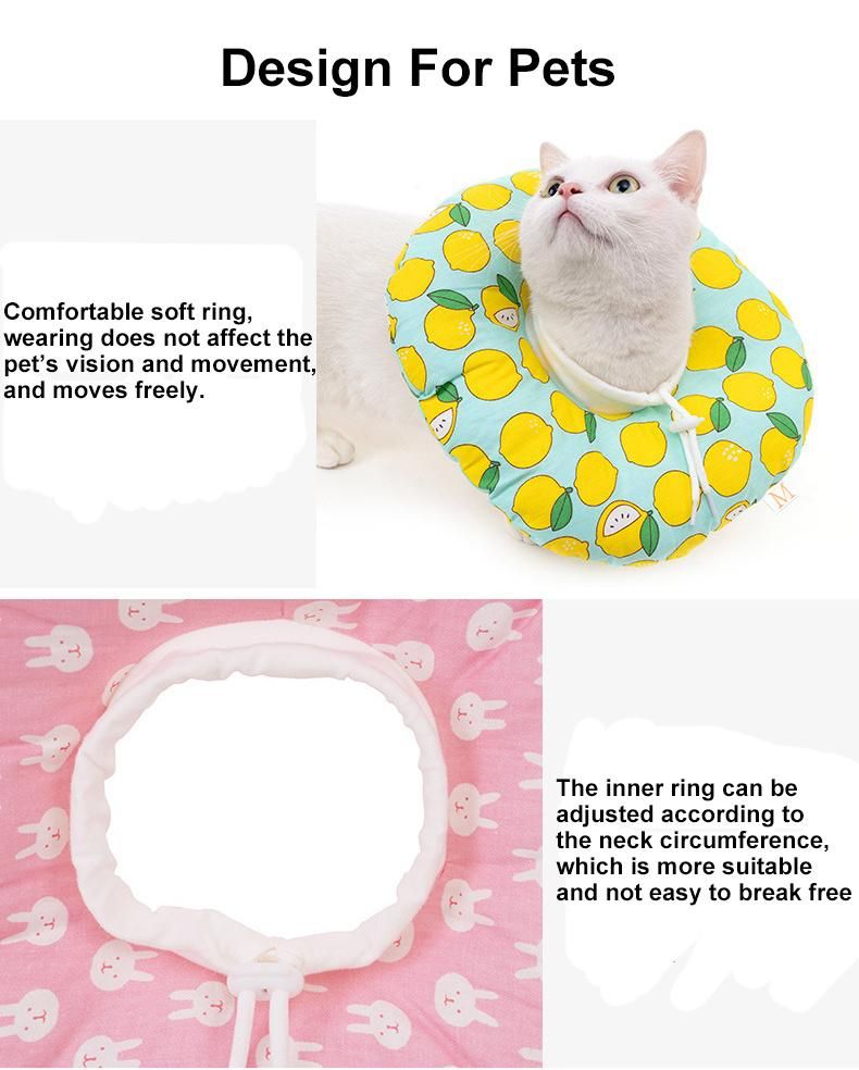 Pet Neck Cone Recovery, Collar Anti-Bite Anti-Lick Surgery Wound Healing Protective Pet Cats Elizabethan Collar