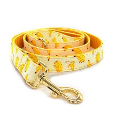 6FT Nylon Dog Leash Printing Floral Pattern Colorful Pet Leash for Puppy Small Medium Large Dogs