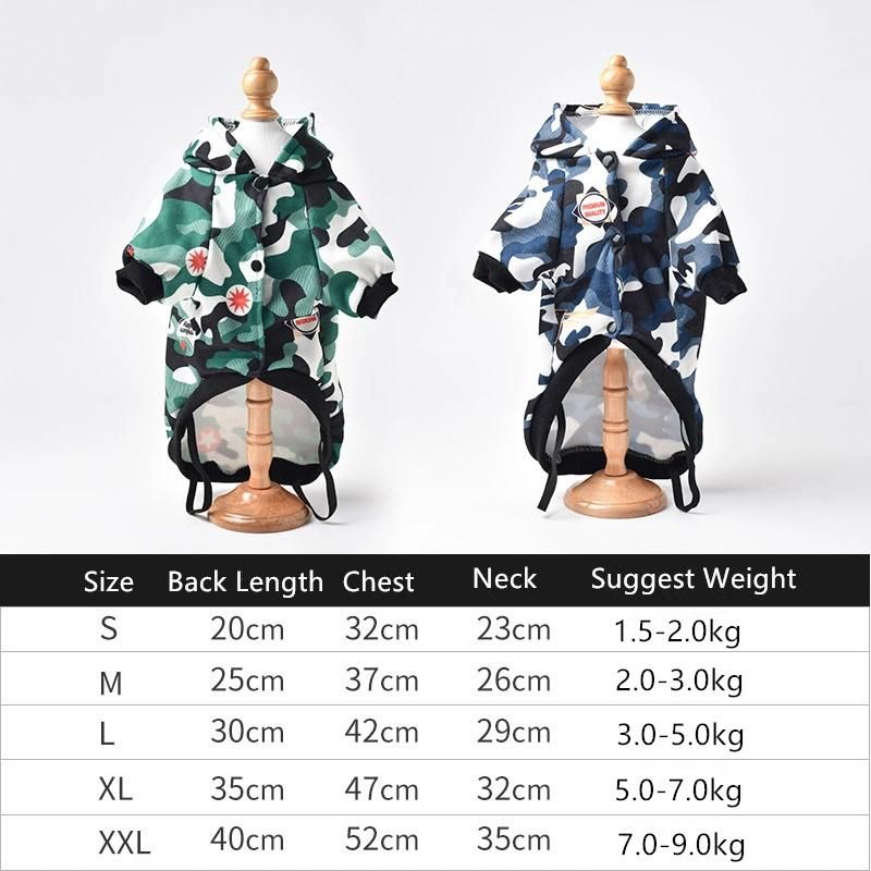 Fashion Print Pet Supply Wholesale Pet Clothes Soft Cotton Pet Coat Dog Hoodie
