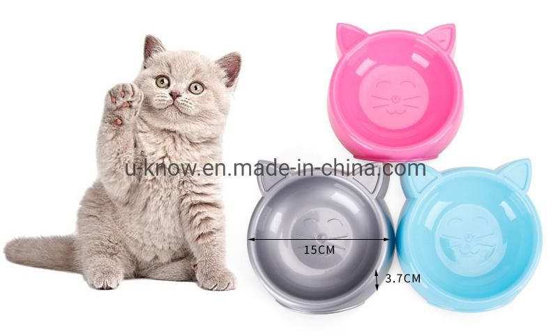 Cat Bowl Pet Bowls Pet Feeding Bowl Plastic Single Bowl