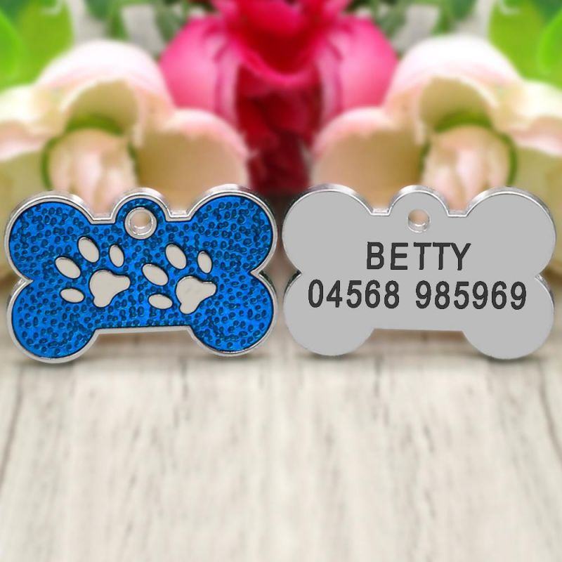 Engraved Dog Name ID Tags Pendant Personalized Pet Accessories