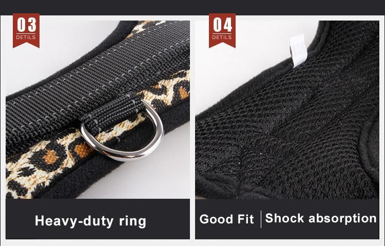 Durable Fashion Simple Design Dog Vest Pet Leash Small Large Pet Harnesses