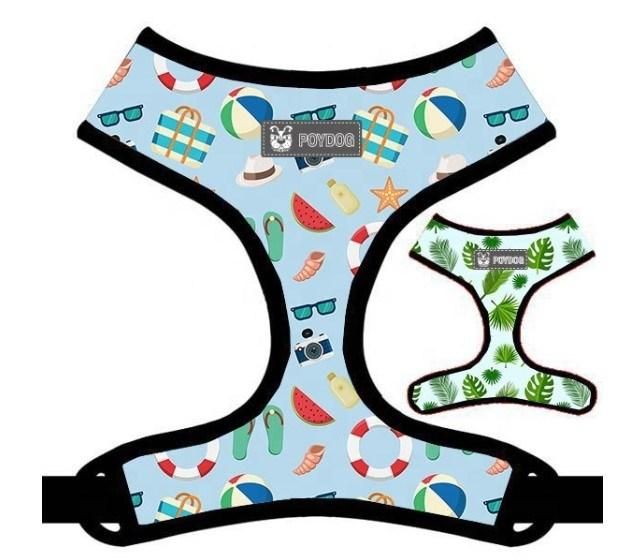 High Quality Duo Reversible Dog Harness with Custom Pattern