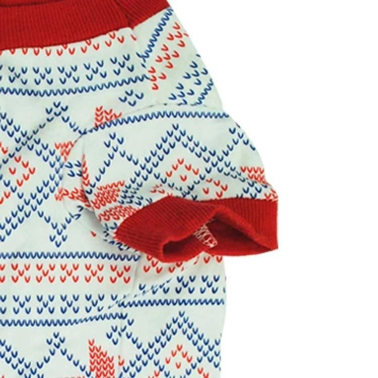 Spring Winter Autumn Clothes Cotton Printed Pet Sweater Snowflakes Dog Clothes for Small Medium Dogs Cats Accessories
