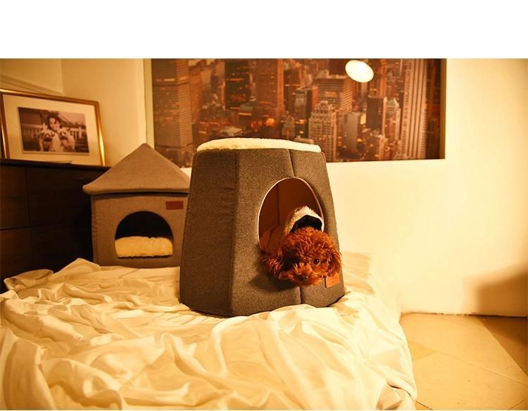 Warm Soft Baby Cat Dog Puppy Cave Pet House Bed