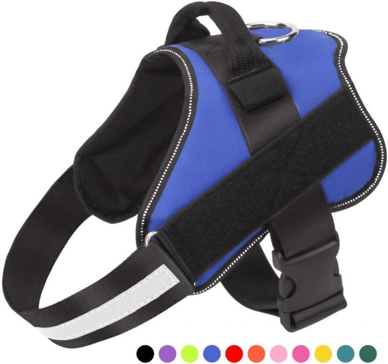 No-Pull Reflective Breathable Adjustable Pet Vest with Handle for Outdoor Walking