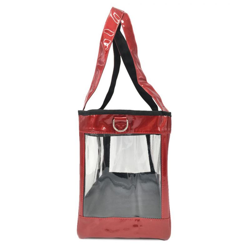 Wholesale Waterproof Breathable PVC Transparent Tote Pet Carrier Handbag Bag Mokofuwa