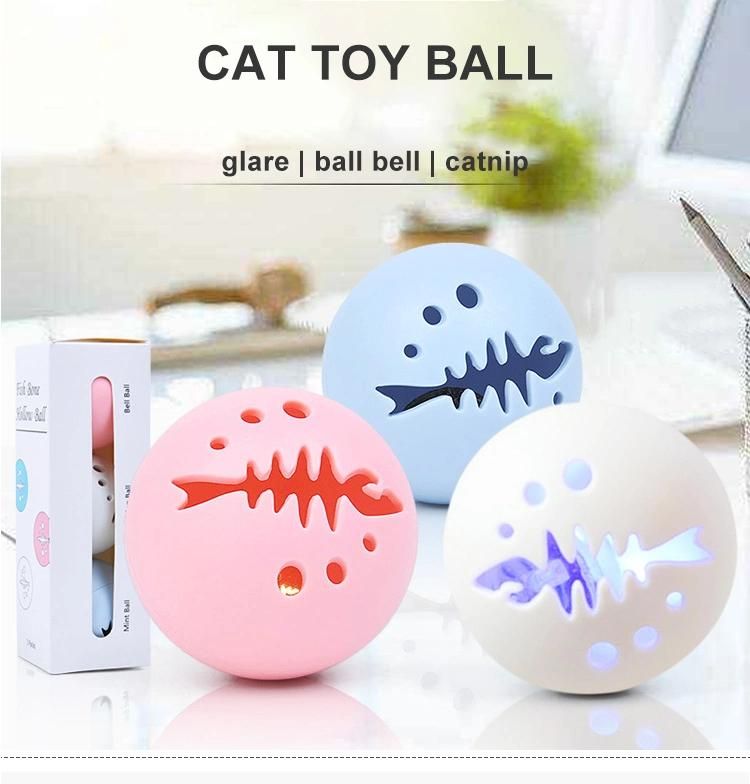 2021 New Pet Interactive Toy PP Cat Ball with Catnip and Bell