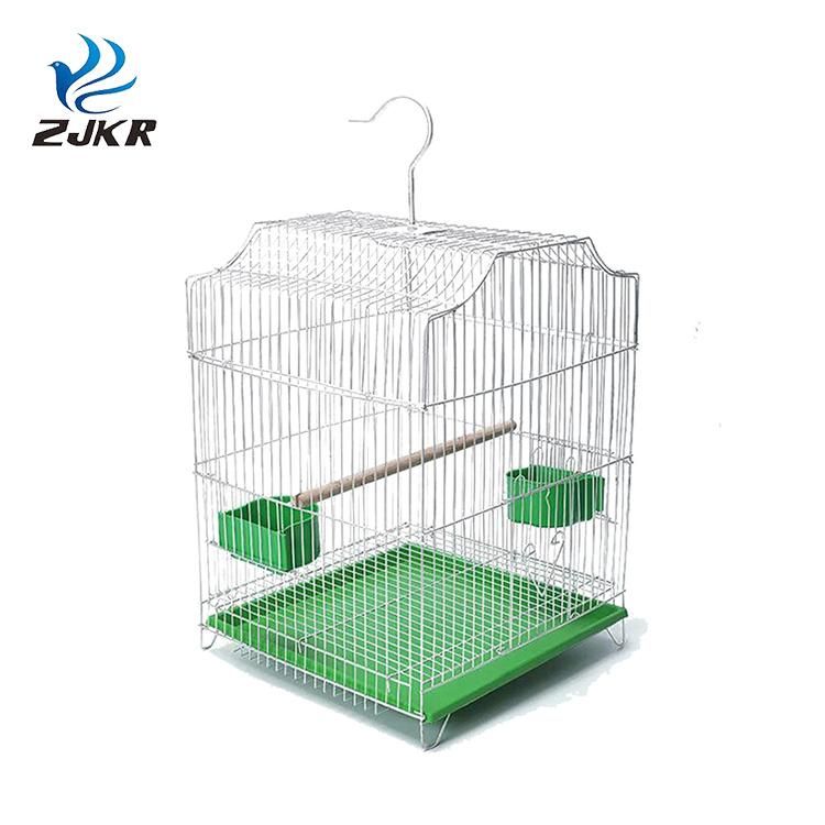 Home Use Big Size Foldable Hanging Plated Metal Bird Parrot House Cages with Stand