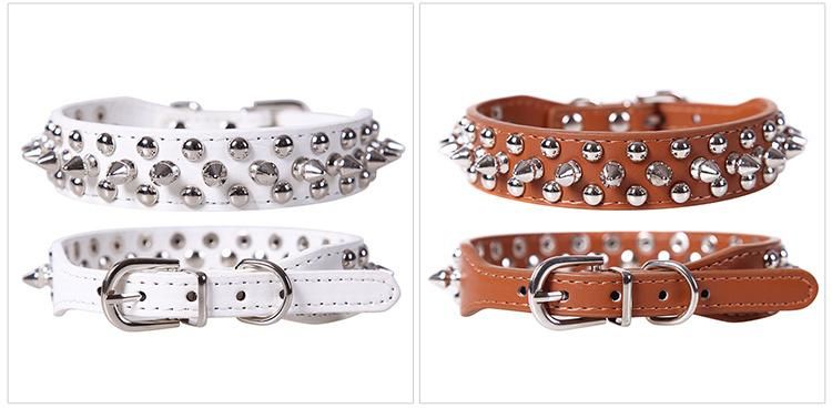 Manufacturer Wholesale Collar PARA Gato Bronze Spikes Silver Rivets Collars for Shar Pei Golden Retriever