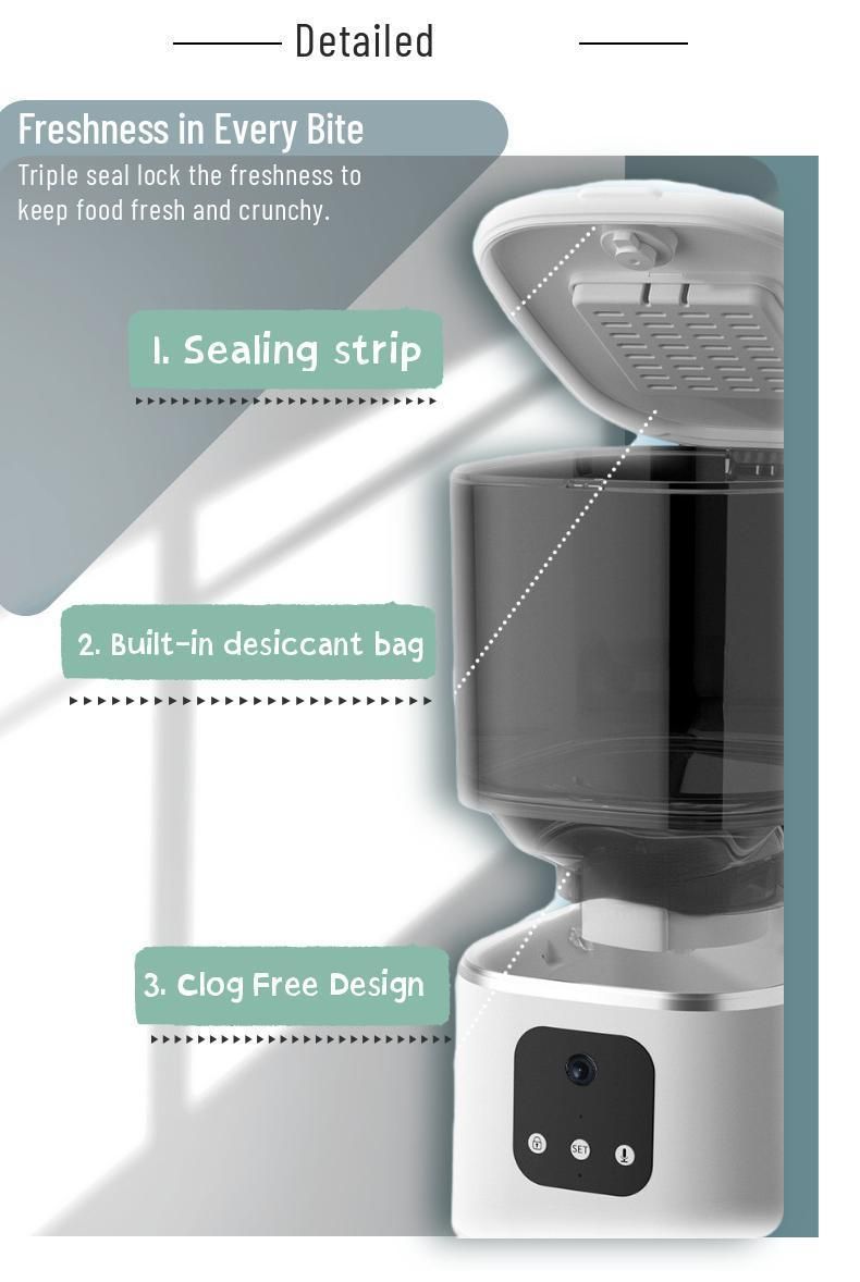 Automatic Pet Feeder with Programmable Timer Food Dispenser