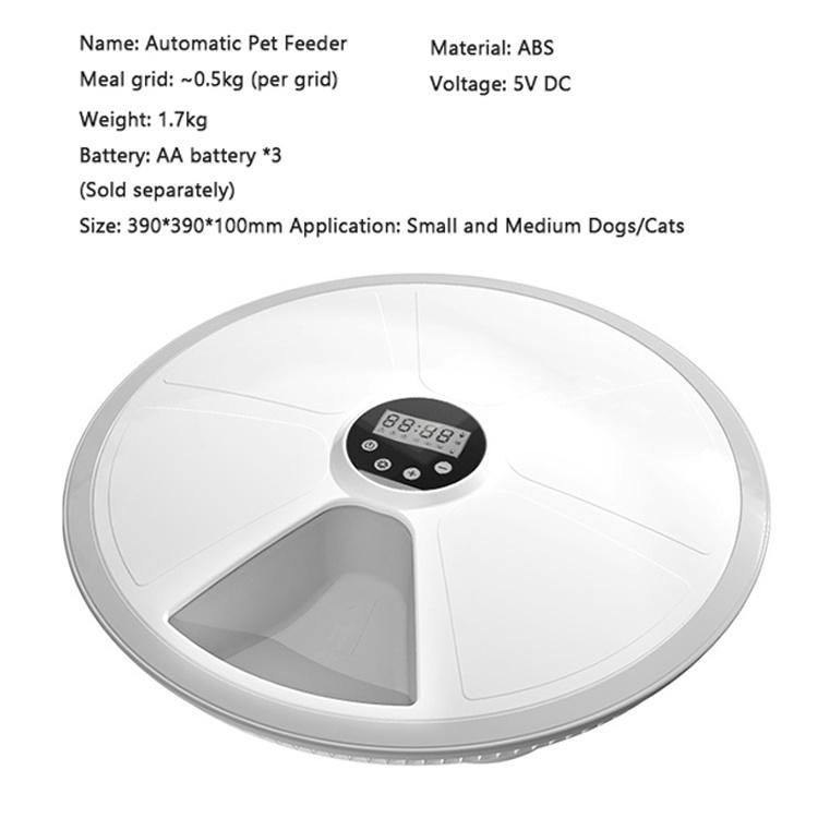 Pet Intelligent Automatic Feeder Cat Timing Quantitative Intelligent Feeder Dog Automatic Feeder