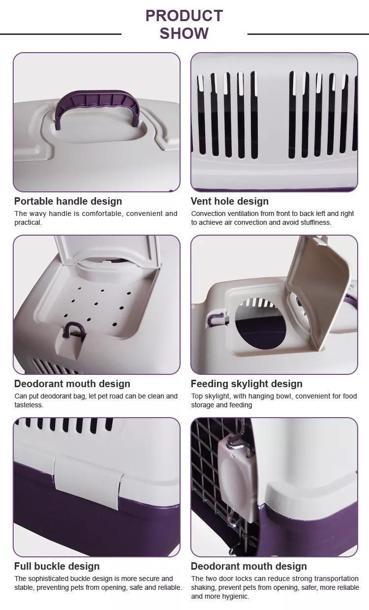 in Stock OEM ODM Wholesale Dog Cage Luxury Pet Hurricane Transport Crate Pet Box Transport Pet Carrier