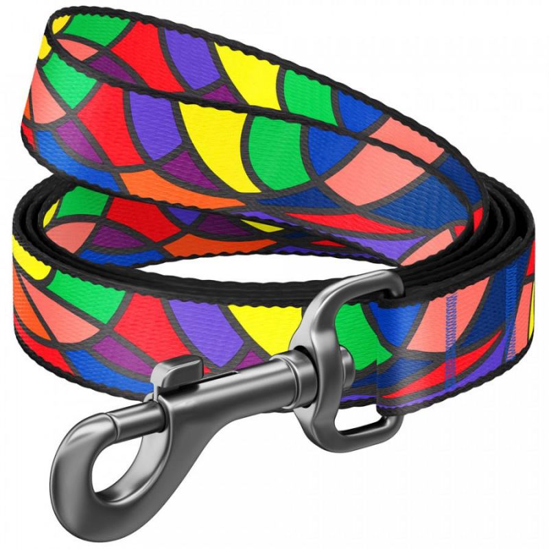 Free Design Sublimation Custom Print Logo Durable Neoprene Padded Handle Dog Leash