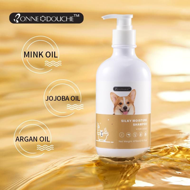 Silky Moisturize Dog Shampoo Anti Flea Shower Gel
