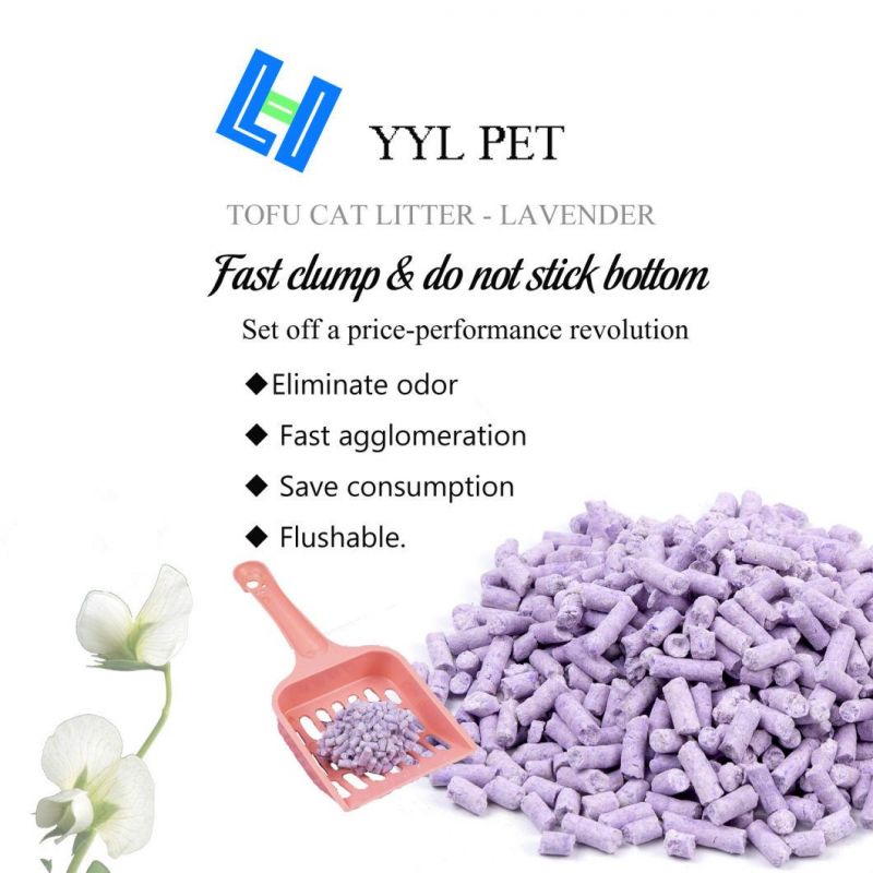 Tofu Cat Litter Added Lavender Fresh with Hard Clump
