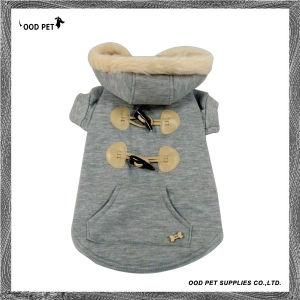 Grey Fur Dog Hoodie Warm Winter Dog Coats Spj6021-2