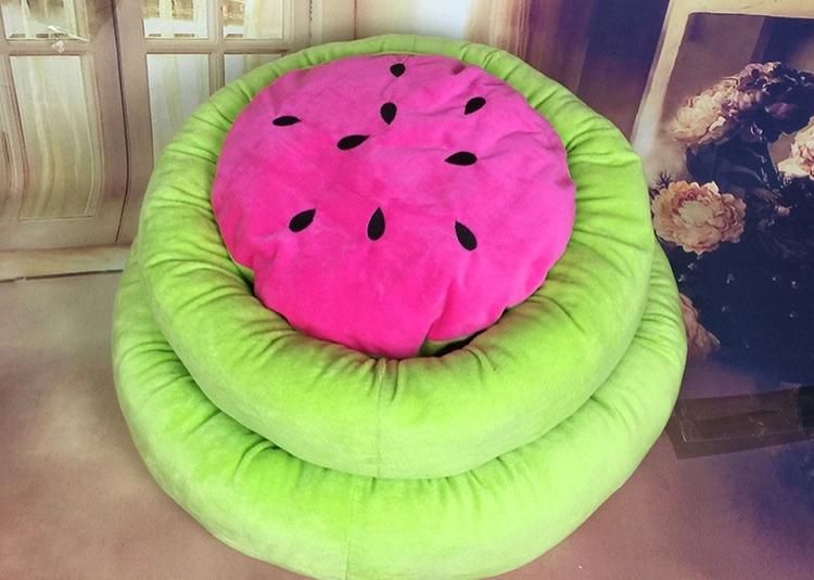 Wholesale Autumn Soft Fruit Multi-Color Embroidery Adjustable Size Pet Bed