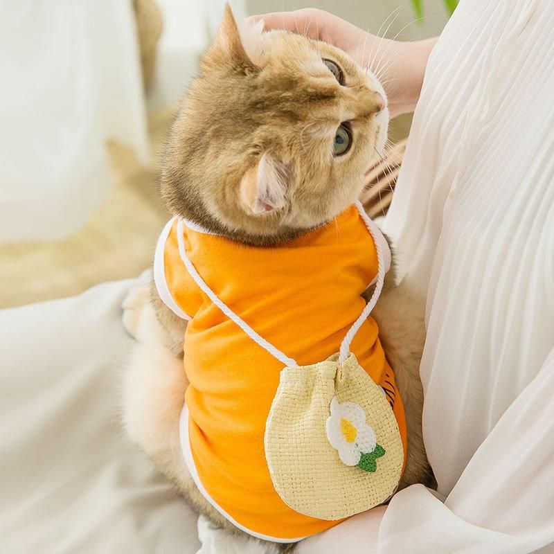 Manufacturers Direct Wholesale New Spring and Summer Cartoon Cute Dog Vest Pet Clothes