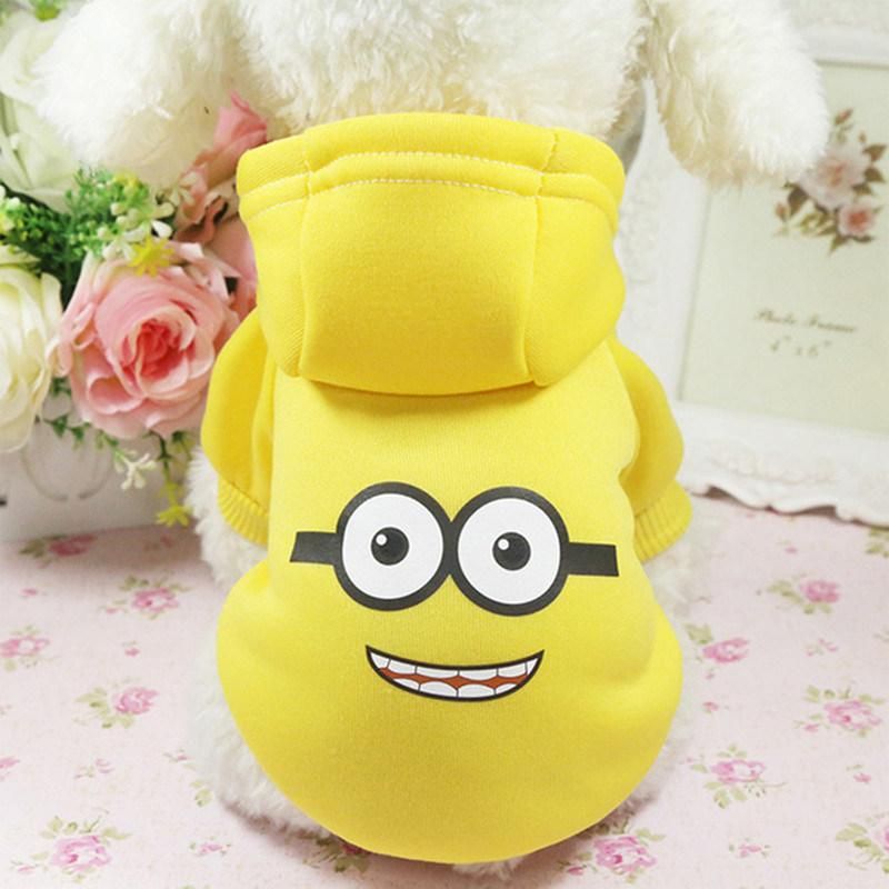 Winter Warm Clothes Dog Accessories Hoodie Cotton Cartoon Pet Clothing