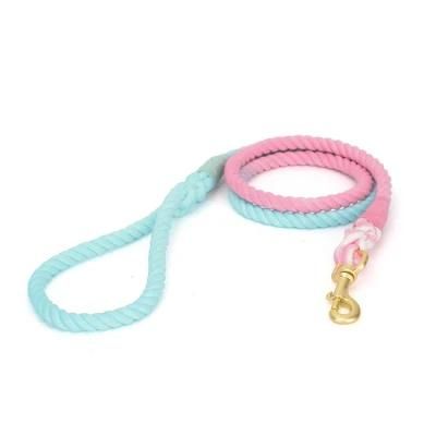 Designer Eco Extreme Soft Feeling Pink Blue Dog Lead Rope
