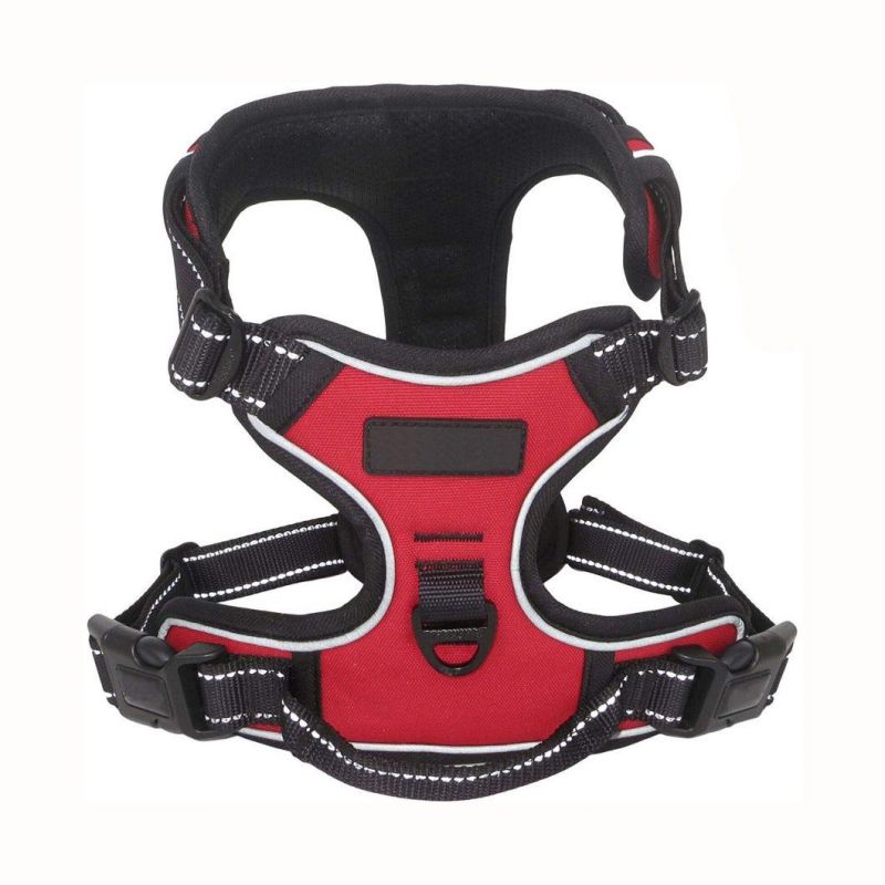 Reflective Safety Adjustable No-Pull Head-in Pet Dog Harness Oxford Soft Vest