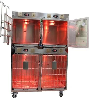 Vet Pet Veterinary Clinic Hospital Medical Equipment Stainless Steel ICU Unit Cage