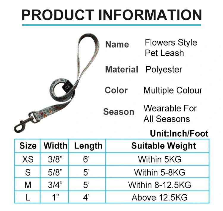 Wholesale Soft New Designer Luxury Waterproof Polyester Custom Dog Collar and Leash Set