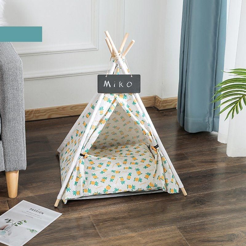 Indoor House New Foldable Playpen with Cushion Cat Dog Soft Pet Tent Pet Teepee Tent House