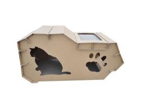 Hot Sale Detachable Pet Cardboard Cat House Folding House