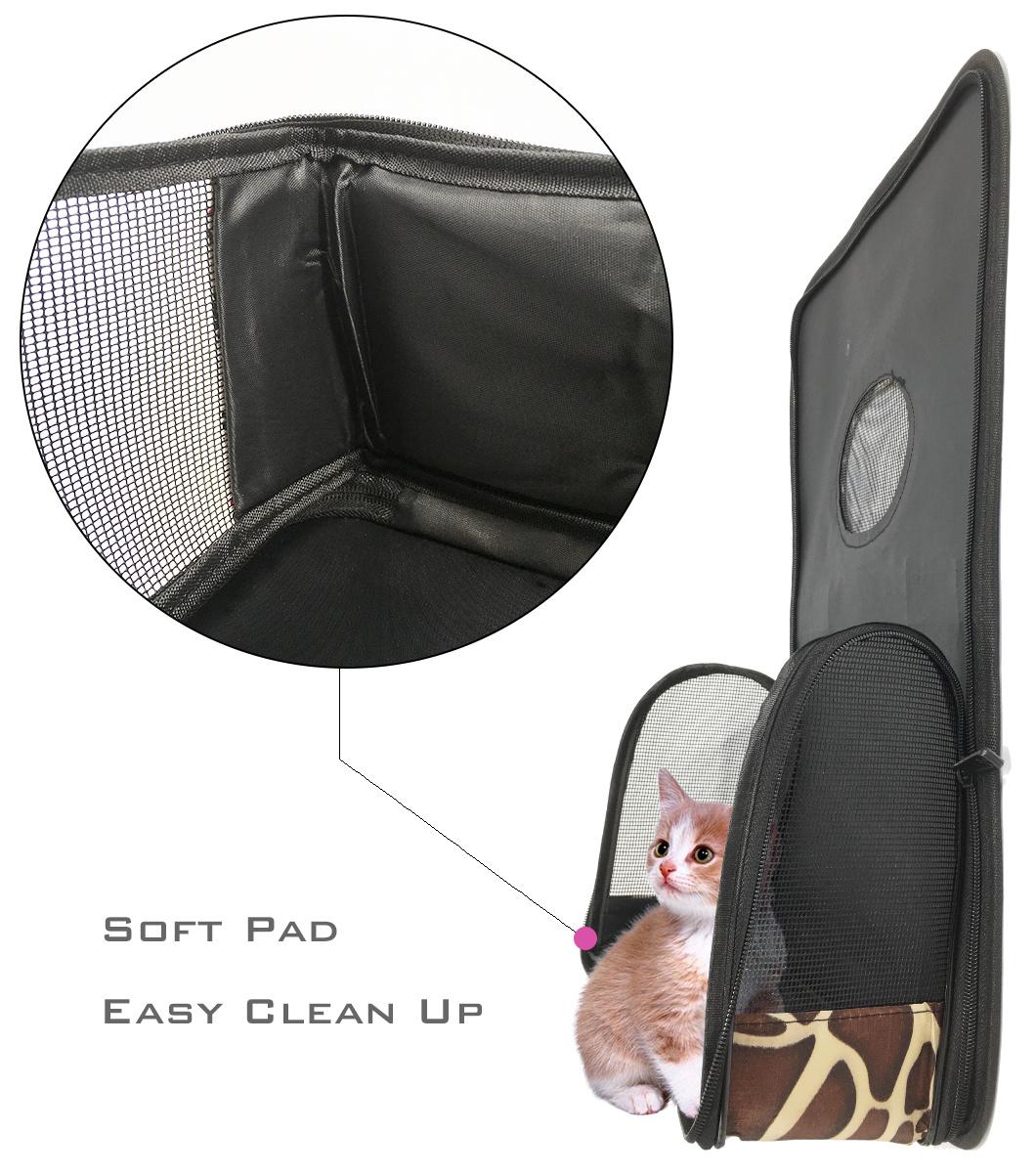 Pet Travel Carrier Bag Folding Fabric Pet Carrier Lightweight Carrier Suitable for Pet