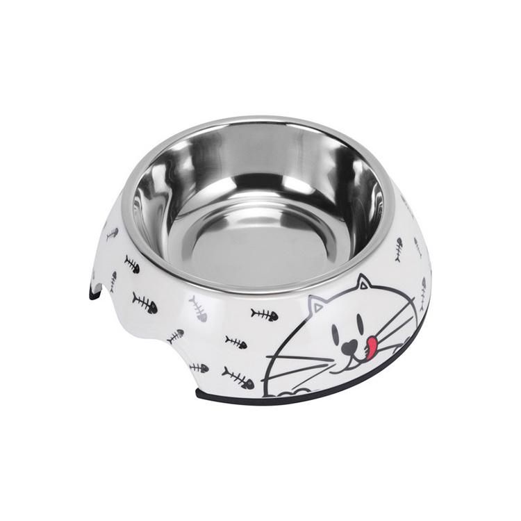 Dog Food Bowls Stainless Steel Pet Water Bowls with No-Spill and Non-Skid Feeder