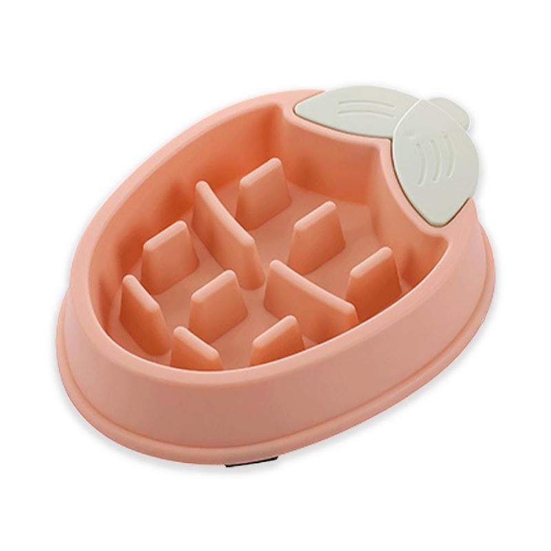 Plastic Pet Slow Food Bowls for Cats and Dogs