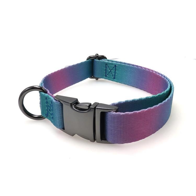 Custom High Quality Soft Dog Training Collar Dog Collar Buckle Metal Retractable Pet Collar