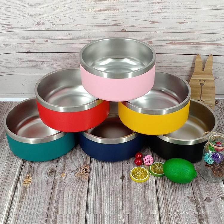 Wholesale Stainless Steel Dog Bowl Stainless Steel Pet Slow Food Bowl Anti-Slip Design Custom Dog Bowls