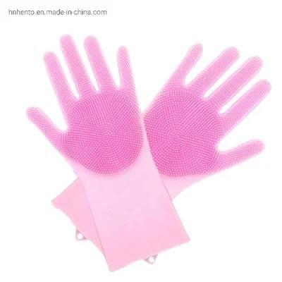 Reusable Dishes Car Bathroom Washing Pet Bathing Gloves Silicone Washing Glove
