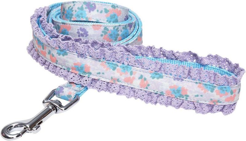 Lace Decoration Floral Dog Leash