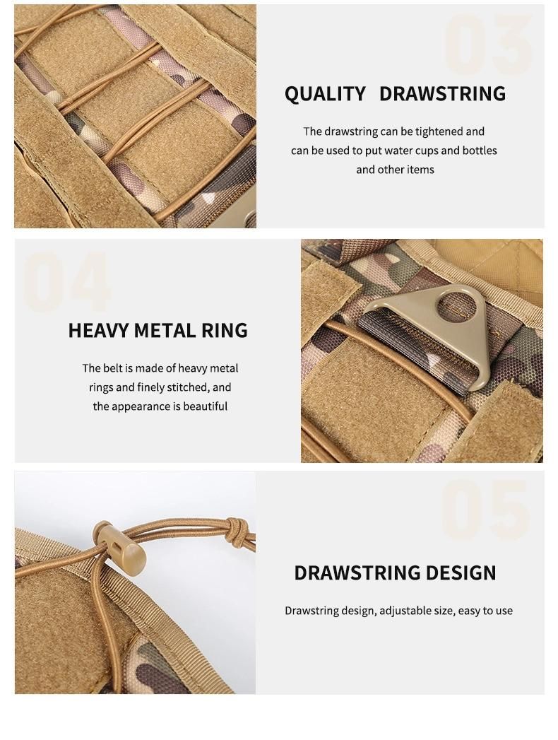 Wholesale Color Adjustable Training Tartical Dog Walking Pet Harness for Dog