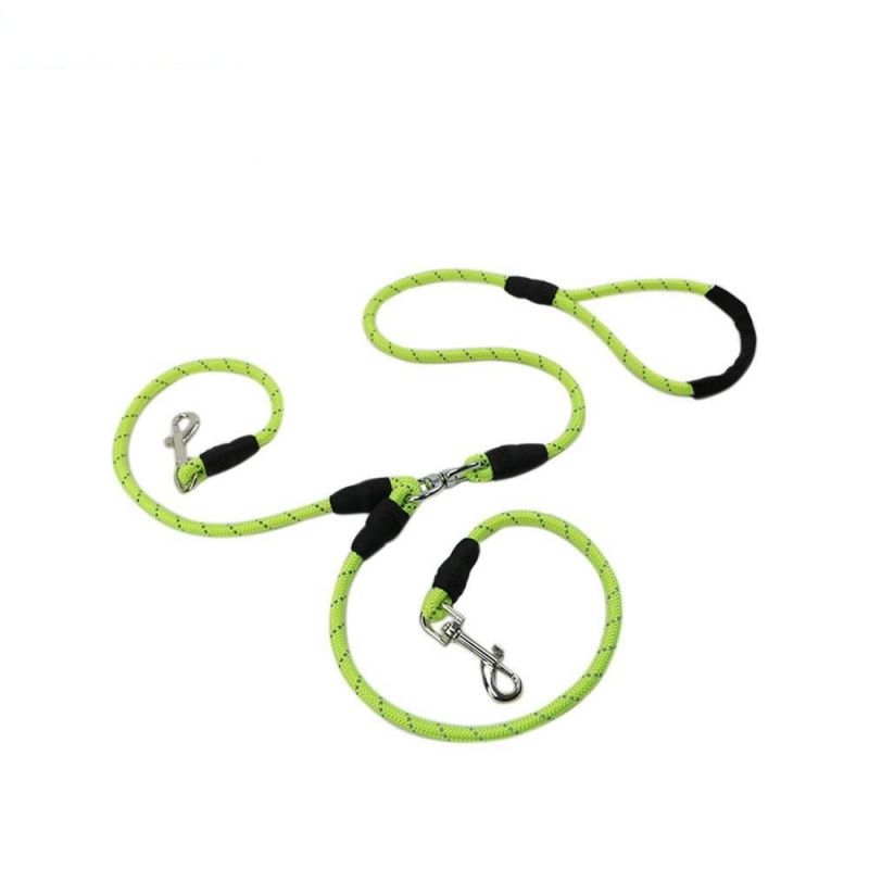 Custom Pet Lead Slip Leash Dog Training Mountain Climbing Double Rope Dog Leash for Two Dogs
