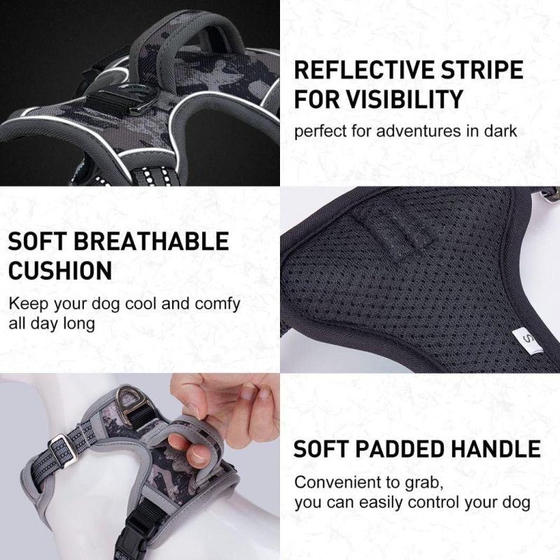 Durable & Comfortable Scratch-Resistant Oxford Material Dog Harness