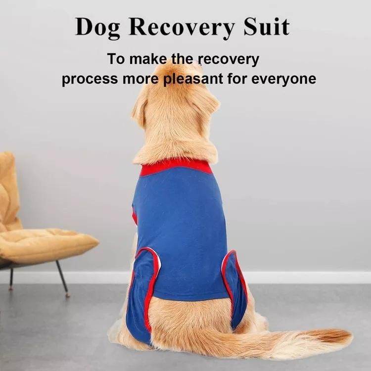 Recovery Suit for Dogs Cats After Surgery Soft Fabric Onesie Recovery Shirt Anti-Licking Pet Surgical Recovery Snuggly Suit